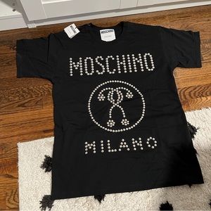 NWT Moschino Black Studded Shirt